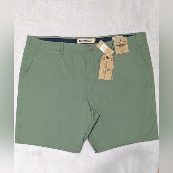 Tailor Vintage Hybrid regular Fit Shorts Green bay  9” Inseam size 44 - Picture 7 of 12